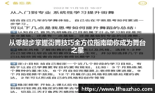 从零起步掌握街舞技巧全方位指南助你成为舞台之星